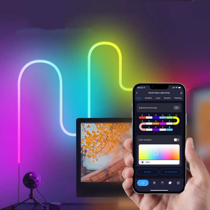 Smart Neon Strip™ - Vergeet een saaie slaapkamer!