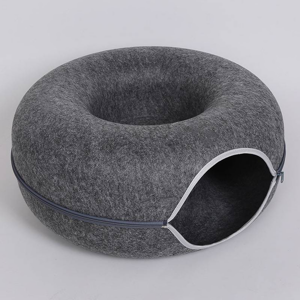 KittyKat Donut Bed & Tunnel™ - Een knus bed én vermaak in één!