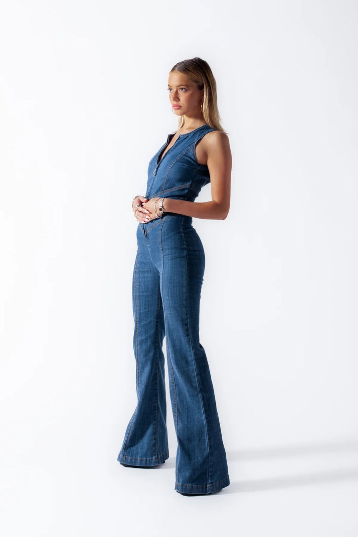 Champion's denim jumpsuit™