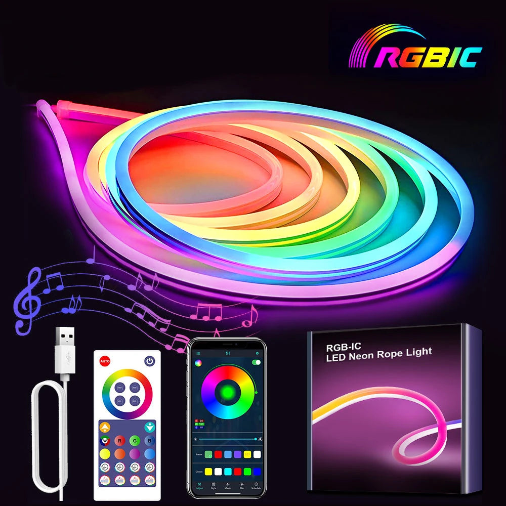 Smart Neon Strip™ - Vergeet een saaie slaapkamer!