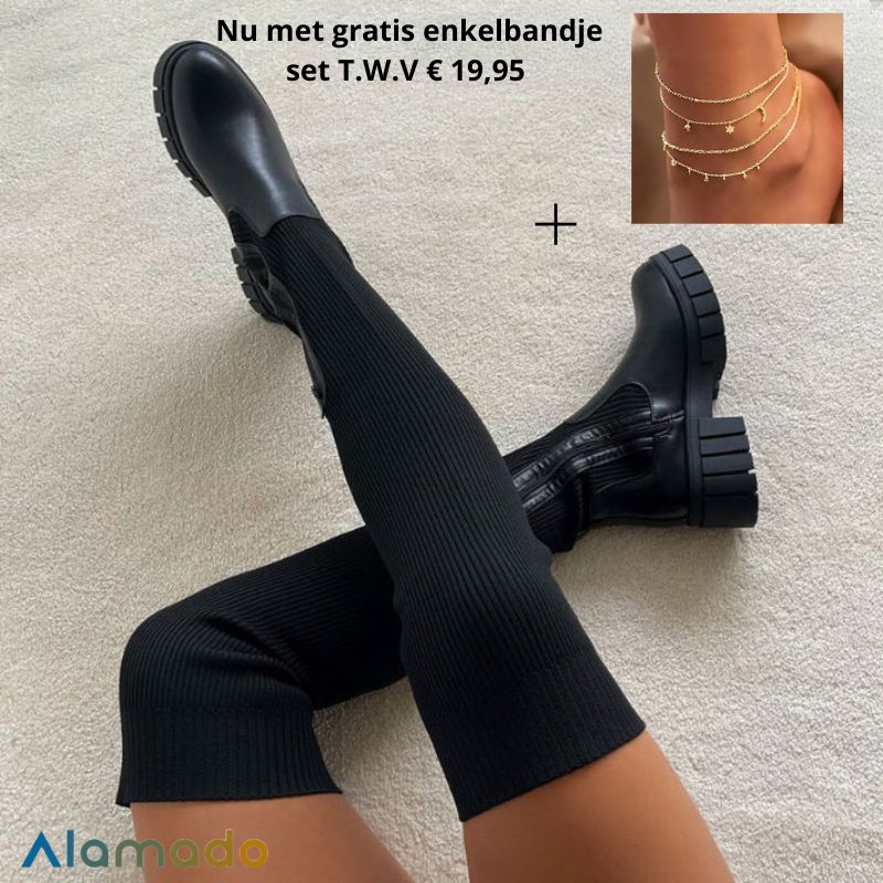 StretchBoots™ |Dijhoge Stretch Laarzen