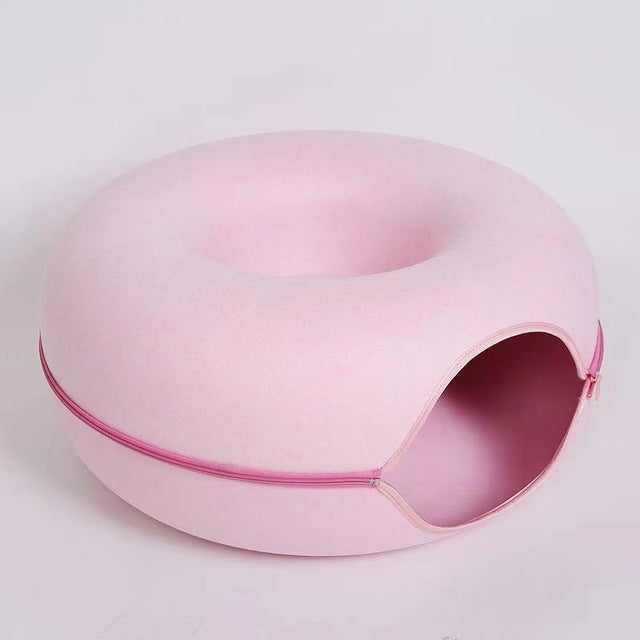 KittyKat Donut Bed & Tunnel™ - Een knus bed én vermaak in één!