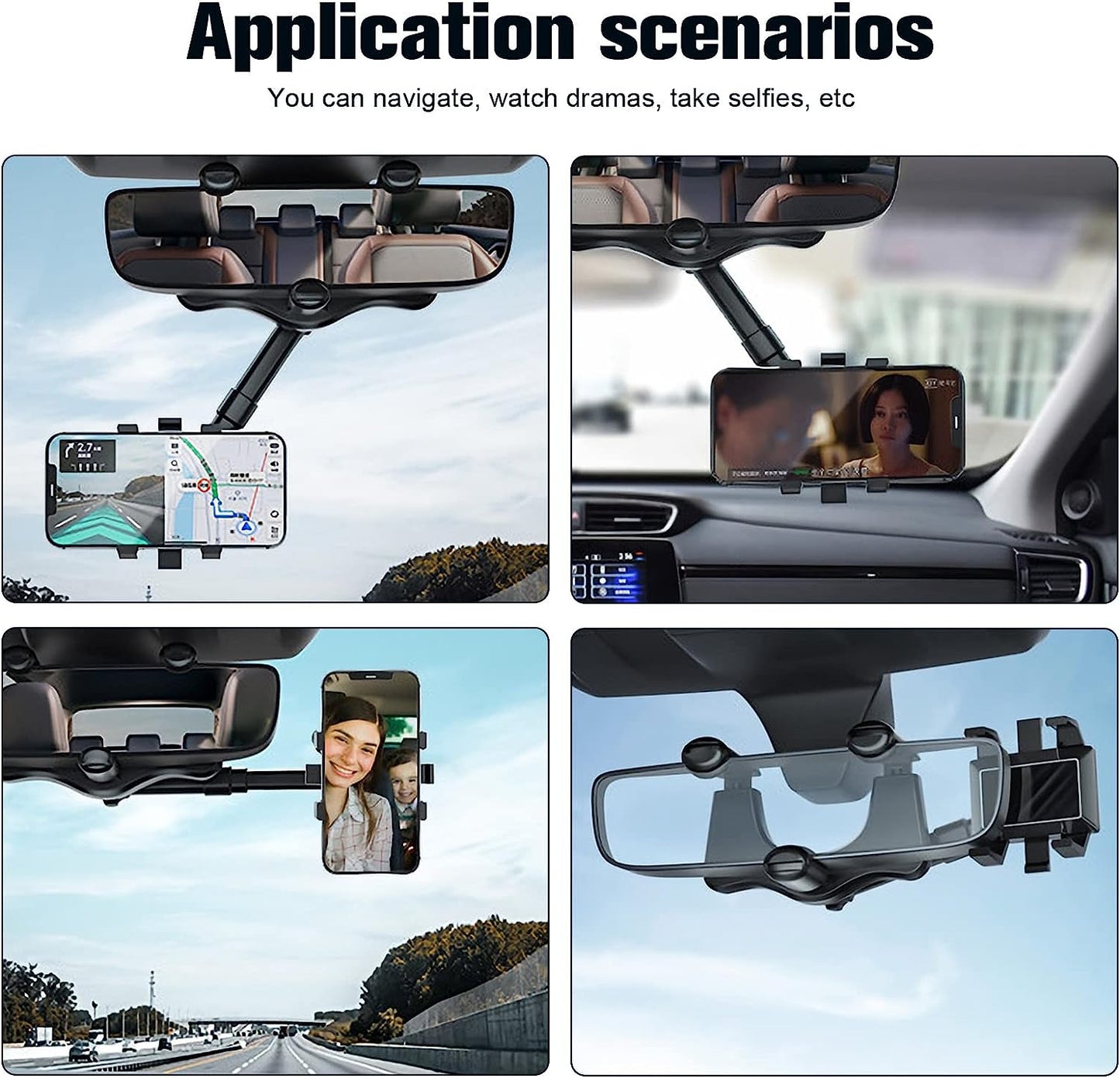 Spiegel-mount™|De perfecte telefoonhouder voor onderweg!