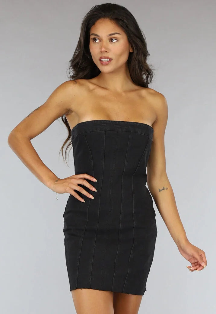 Mini Denim Dress™ | Voel je zelfverzekerd en sexy!