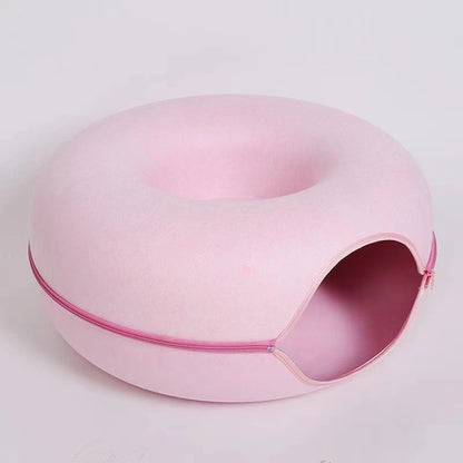 KittyKat Donut Bed & Tunnel™ - Een knus bed én vermaak in één!