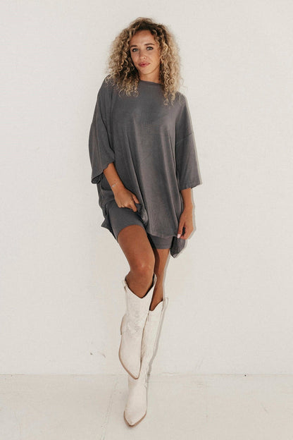 Silsy™ - Oversized T-shirt en biker short set