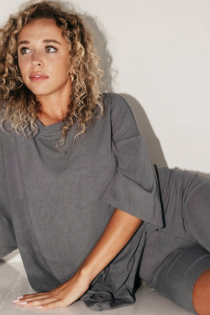 Silsy™ - Oversized T-shirt en biker short set